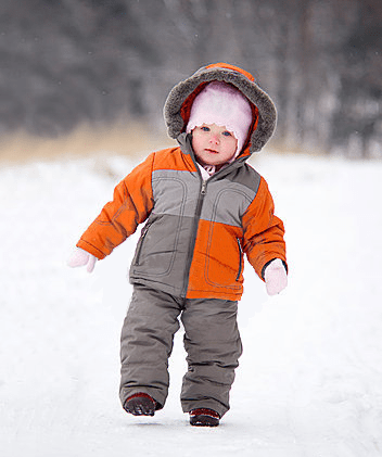 Claire at snow